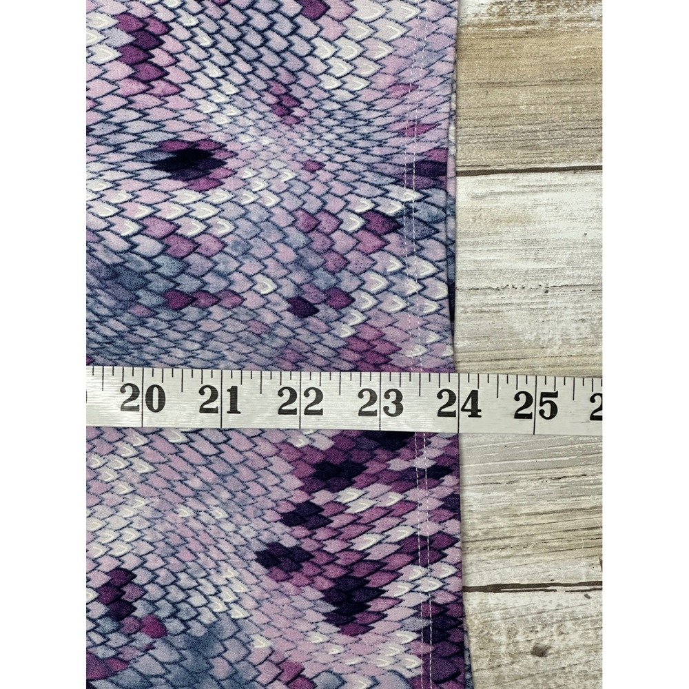 Alfred Dunner Women's Purple Snake Print Tunic Top 3/4 Sleeve Size Large - Picture 8 of 8